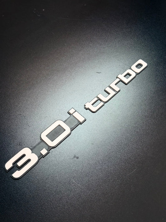 A70 Toyota Supra Rear Quarter 3.0 I Turbo/VVTi Emblem