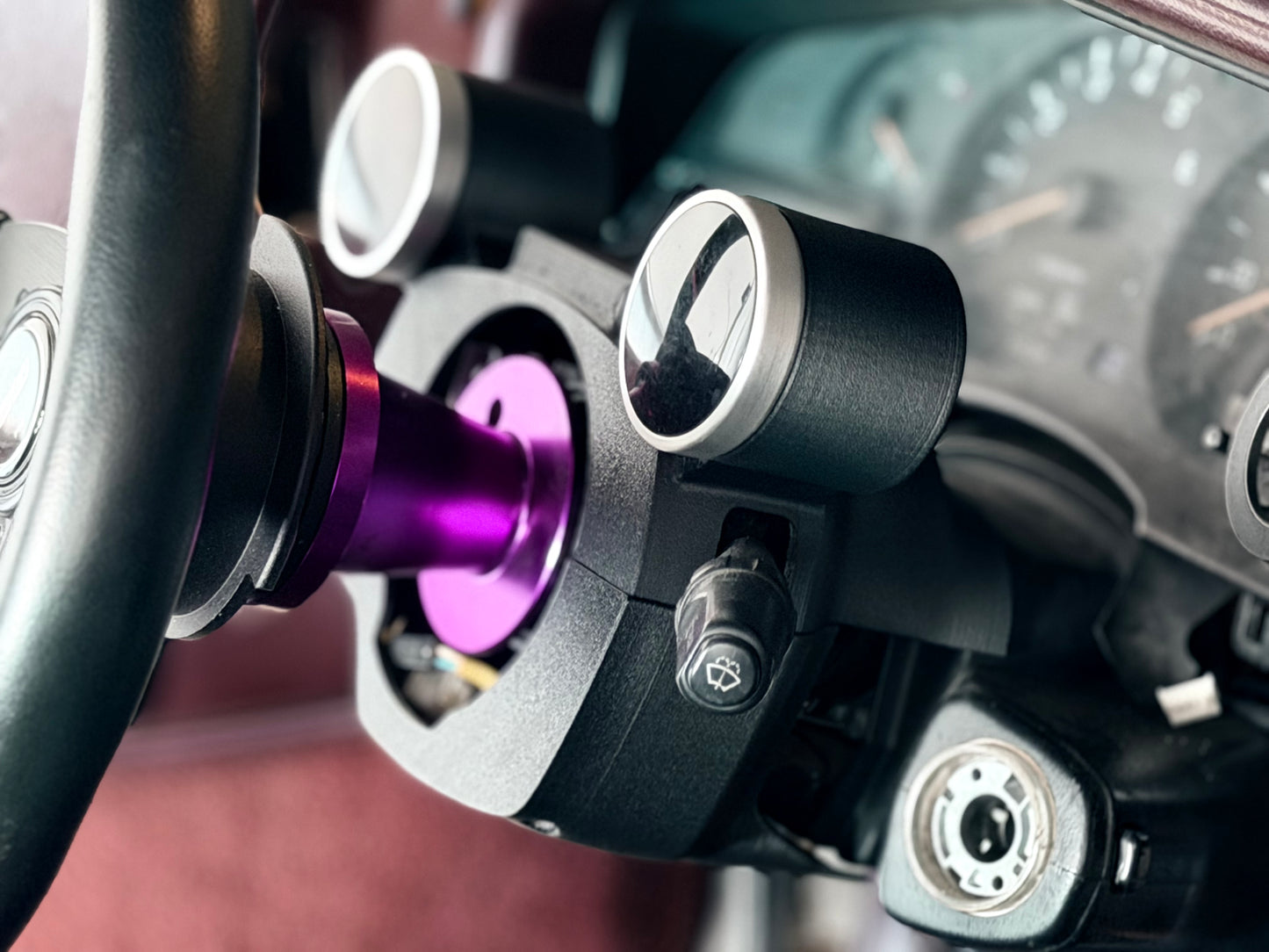 A70 Toyota Supra Dual Gauge Pod Steering Column Cover (1989–1992)