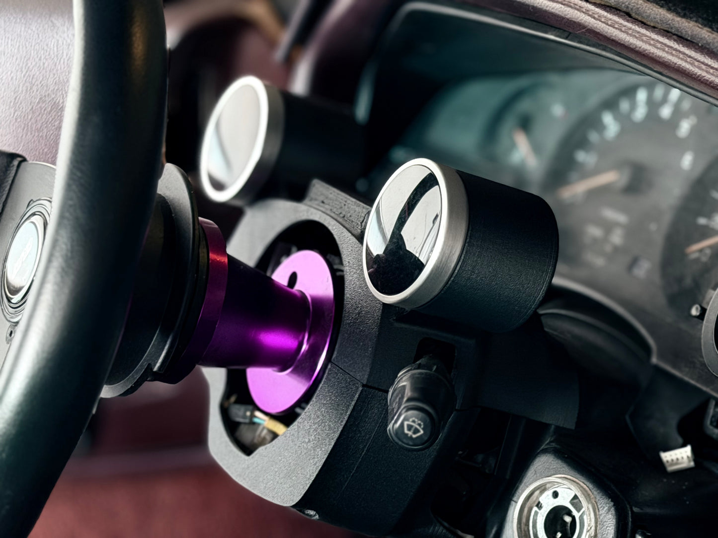A70 Toyota Supra Dual Gauge Pod Steering Column Cover (1989–1992)