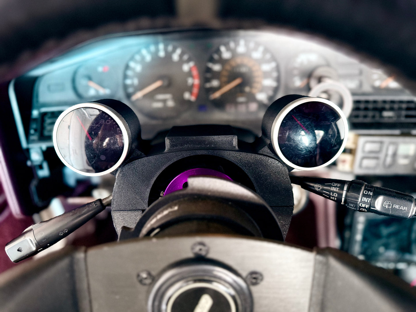 A70 Toyota Supra Dual Gauge Pod Steering Column Cover (1989–1992)