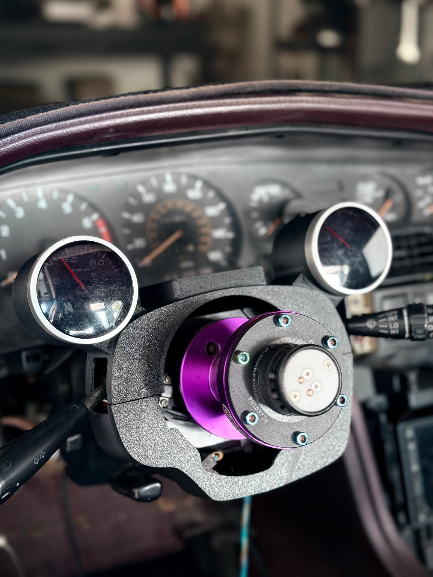 A70 Toyota Supra Dual Gauge Pod Steering Column Cover (1989–1992)