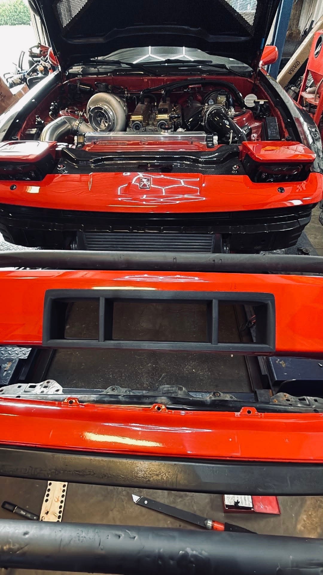 A70 Toyota Supra Front License Plate Air Duct (86 - 88)